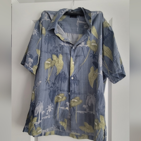 Izod Shirts Mens Izod Mens Short Sleeve Button Up Shirt Size L